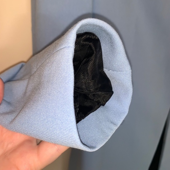 Zara Bloggers Fav Lapelless Fitted Blazer Blue M - Picture 4 of 16